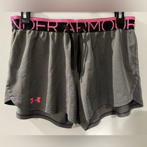 Under Armour Shorts. Darker grey/pink. Medium
